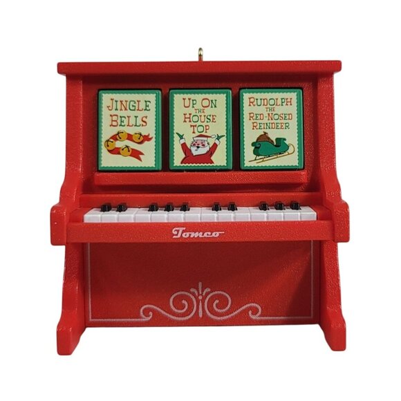 Hallmark Christmas Caroling Piano Ornament Magic Light & Sound 2013 TESTED WORKS - Picture 3 of 12